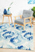 Serap Whimsical Blue Abstract Ocean Contemporary Rug, Rugs, Ozark Home 