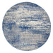 Serap Grey & Blue Round Dunescape Contemporary Rug, Rugs, Ozark Home 