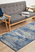 Serap Grey & Blue Dunescape Contemporary Runner Rug, Rugs, Ozark Home 