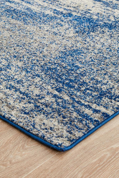 Serap Grey & Blue Dunescape Contemporary Runner Rug, Rugs, Ozark Home 