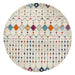 Serap Multicoloured Round Tribal Moroccan Contemporary Rug, Rugs, Ozark Home 