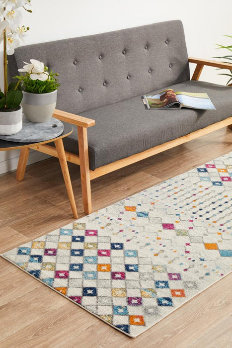 Serap Multicoloured Tribal Morrocan Contemporary Runner Rug, Rugs, Ozark Home 