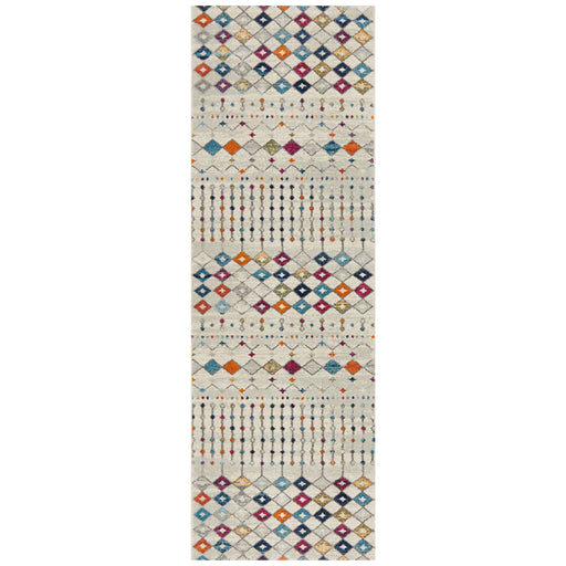 Serap Multicoloured Tribal Morrocan Contemporary Runner Rug, Rugs, Ozark Home 