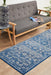 Serap Navy Transitional Medallion Contemporary Runner Rug, Rugs, Ozark Home 