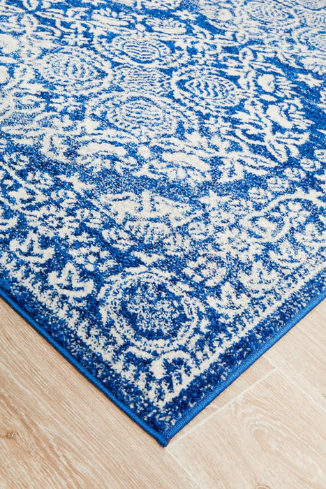 Serap Navy Transitional Medallion Contemporary Rug, Rugs, Ozark Home 