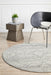 Serap Silver Round Transitional Medallion Contemporary Rug, Rugs, Ozark Home 