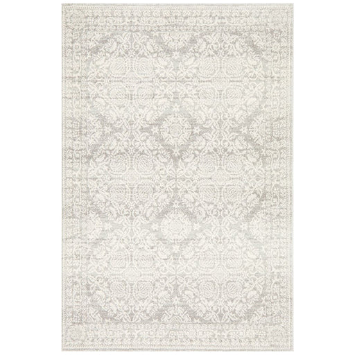 Serap Silver Transitional Medallion Contemporary Rug, Rugs, Ozark Home 