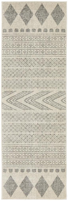 Serap Grey Combined Tribal Pattern Contemporary Rug, Rugs, Ozark Home 