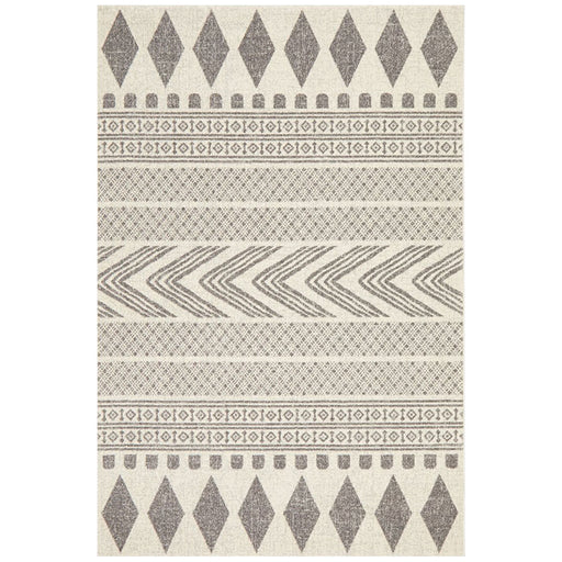 Serap Grey Combined Tribal Pattern Contemporary Rug, Rugs, Ozark Home 