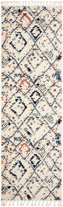 Mersin White Morroccan Diamond Contemporary Rug, Rugs, Ozark Home 