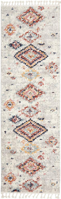 Mersin Silver Morroccan Geometric Diamond Contemporary Rug, Rugs, Ozark Home 