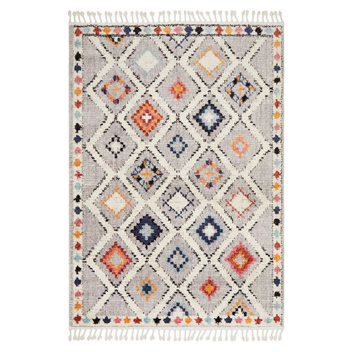 Mersin Grey Moroccan Diamond Motif Contemporary Rug, Rugs, Ozark Home 