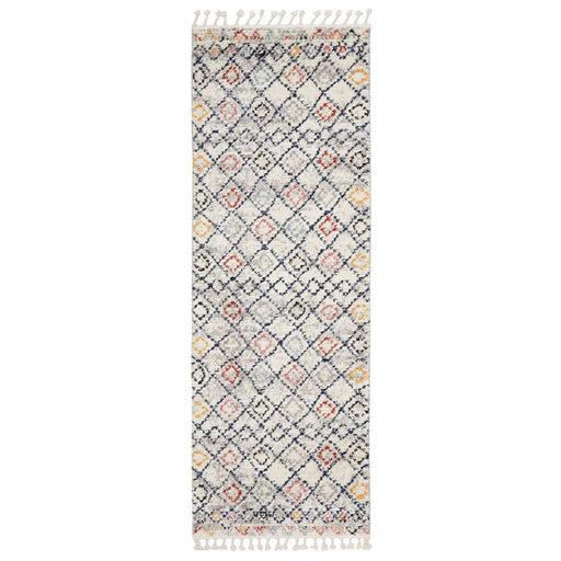 Mersin Multicoloured Morroccan Geometric Diamond Contemporary Runner Rug, Rugs, Ozark Home 