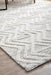 Meerut Grey & White Geometric Zigzag Wool Contemporary Rug, Rugs, Ozark Home 