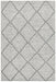 Meerut Grey, Black & White Lattice Pattern Wool Contemporary Rug, Rugs, Ozark Home 