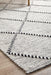 Meerut Grey, Black & White Lattice Pattern Wool Contemporary Rug, Rugs, Ozark Home 