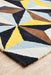 Manisa Blue Geometric Prism Wool Contemporary Runner Rug, Rugs, Ozark Home 