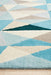 Manisa Turquoise Geometric Kaleidoscope Triangle Wool Contemporary Rug, Rugs, Ozark Home 