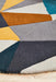 Manisa Safari Round Jagged Geometric Glass Wool Contemporary Rug, Rugs, Ozark Home 