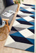 Manisa Steel Geometric Chevron Wool Contemporary Runner Rug, Rugs, Ozark Home 