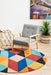 Manisa Sunset Round Geometric Chevron Wool Contemporary Rug, Rugs, Ozark Home 