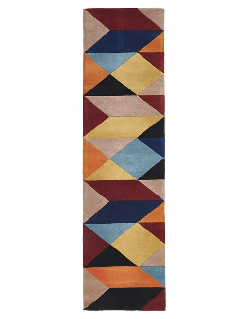 Manisa Sunset Geometric Chevron Wool Contemporary Rug, Rugs, Ozark Home 