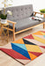 Manisa Sunset Geometric Chevron Wool Contemporary Runner Rug, Rugs, Ozark Home 