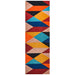 Manisa Sunset Geometric Chevron Wool Contemporary Runner Rug, Rugs, Ozark Home 