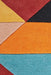 Manisa Sunset Geometric Chevron Wool Contemporary Rug, Rugs, Ozark Home 