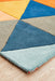 Manisa Multicoloured Geometric Triangle Wool Contemporary Runner Rug, Rugs, Ozark Home 