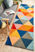 Manisa Multicoloured Geometric Triangle Wool Contemporary Runner Rug, Rugs, Ozark Home 