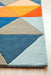 Manisa Multicoloured Geometric Triangle Wool Contemporary Runner Rug, Rugs, Ozark Home 