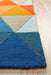 Manisa Multicoloured Geometric Triangle Wool Contemporary Rug, Rugs, Ozark Home 
