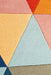 Manisa Multicoloured Geometric Triangle Wool Contemporary Rug, Rugs, Ozark Home 