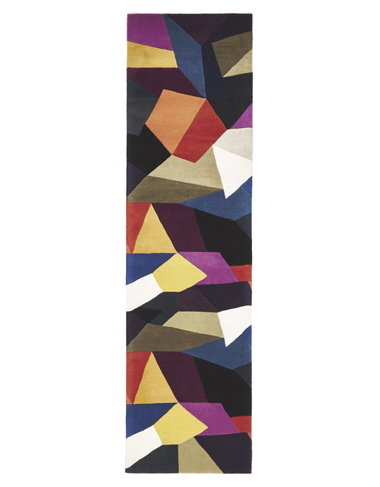 Manisa Crayon Jagged Geometric Diamond Wool Contemporary Rug, Rugs, Ozark Home 