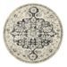 Matai Charcoal Round Persian Transitional Mandala Contemporary Rug, Rugs, Ozark Home 