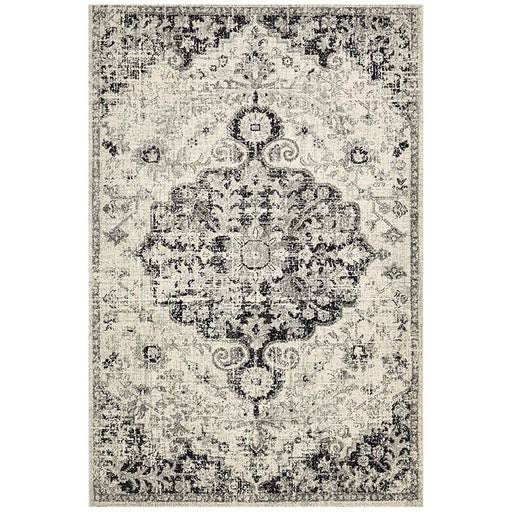 Matai Charcoal Persian Transitional Mandala Contemporary Rug, Rugs, Ozark Home 