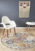 Matai Rust Round Rust Persian Transitional Floral Grid Contemporary Rug, Rugs, Ozark Home 