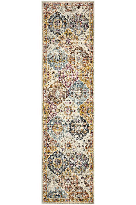 Matai Rust Persian Transitional Floral Grid Contemporary Rug, Rugs, Ozark Home 