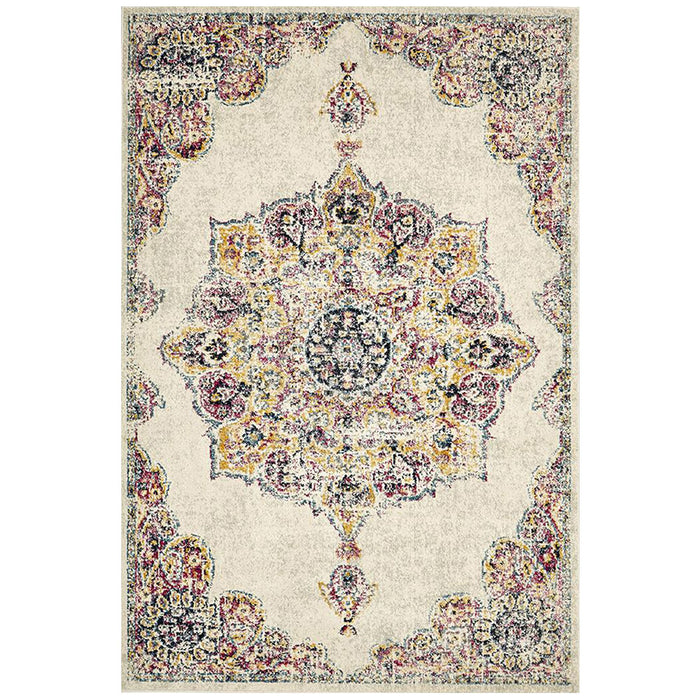 Matai Bone Transitional Colour Mandala Contemporary Rug, Rugs, Ozark Home 