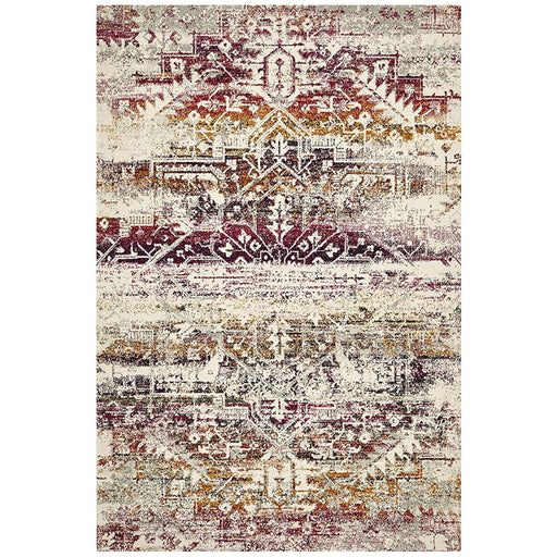 Matai Fuchsia Transitional Aztec Mandala Contemporary Rug, Rugs, Ozark Home 