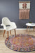 Matai Multicoloured Round Transitional Floral Collage Contemporary Rug, Rugs, Ozark Home 