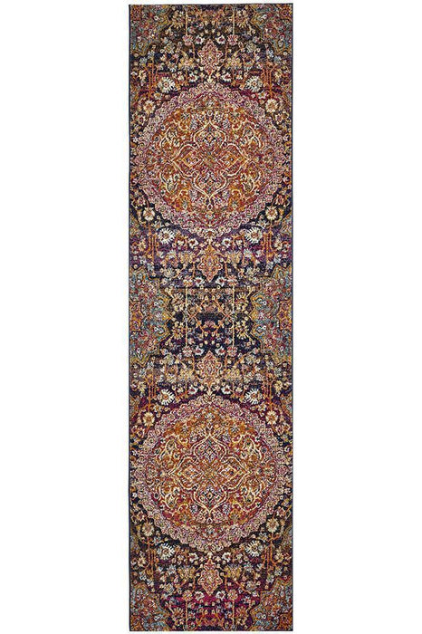 Matai Multicoloured Transitional Floral Collage Contemporary Rug, Rugs, Ozark Home 