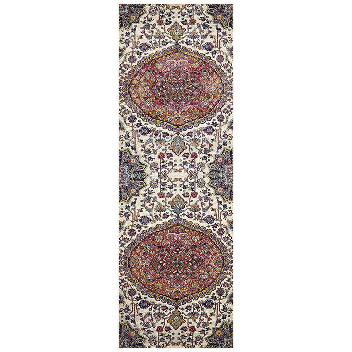 Matai Rust Transitional Floral Collage Contemporary Runner Rug, Rugs, Ozark Home 