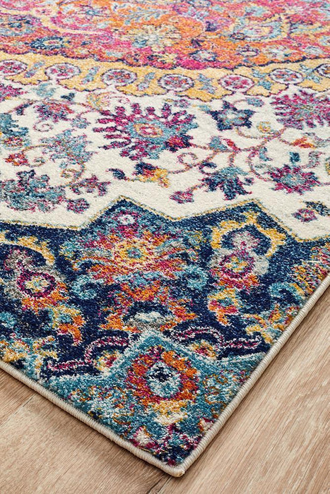 Matai Rust Transitional Floral Collage Contemporary Runner Rug, Rugs, Ozark Home 