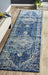 Matai Navy Transitional Floral Medallion Contemporary Runner Rug, Rugs, Ozark Home 