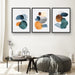 Modern Dreams - Three Piece Geometric Painted Wall Art Prints, Wall Art, Ozark Home 