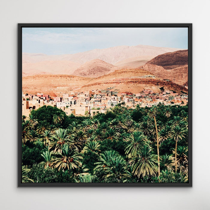 Moroccan Nights - Moroccan Village Desert Oasis Photographic Wall Art Print  Canvas, Wall Art, Ozark Home 