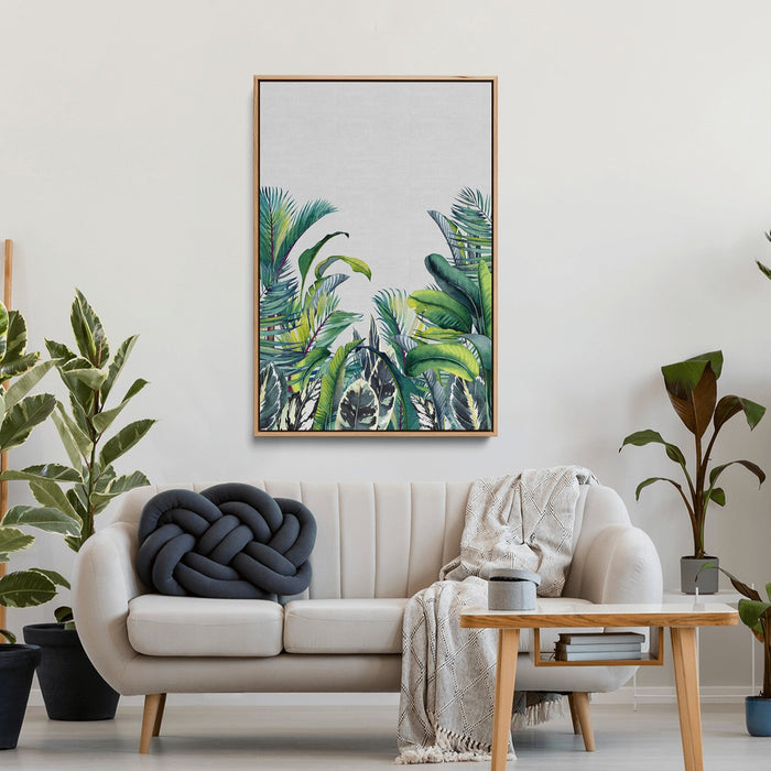 My Tropical View - Jungle Garden Print with Plants Canvas and Art Print