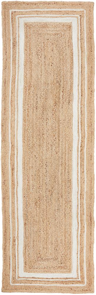 Nadora Natural & White Border Handbraided Jute Rug, Rugs, Ozark Home 